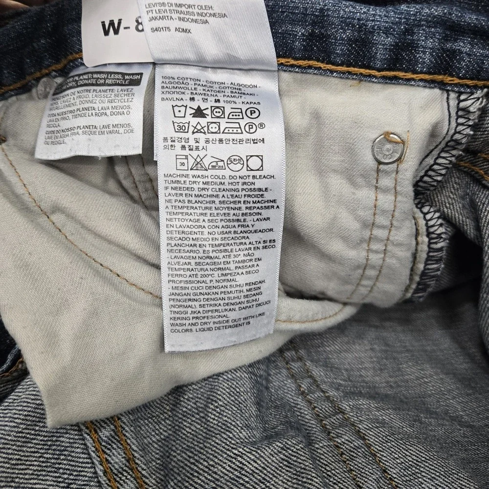 Levi's 559 Men Jeans 38X32 Blue Denim Relaxed Straight 31